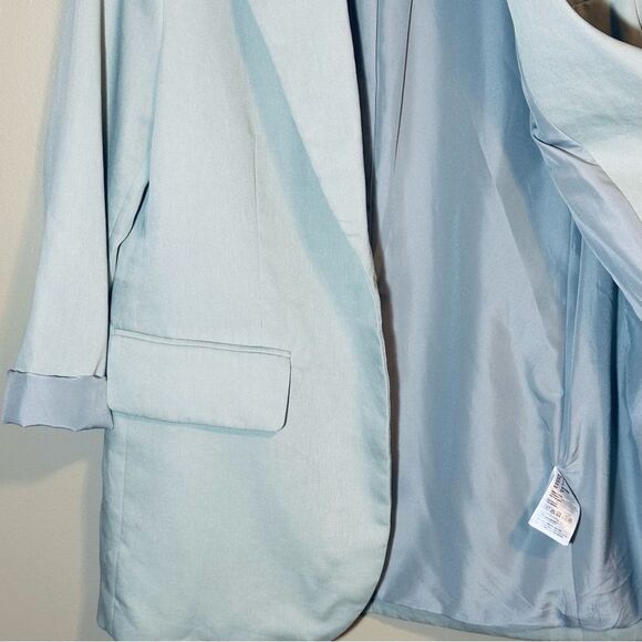 H&M Light Sage Oversized Blazer Size Small - Picture 4 of 7